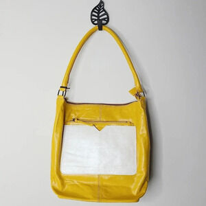 NWT Latico Leather Dee Dee Gold & Metallic White Shoulder Bag